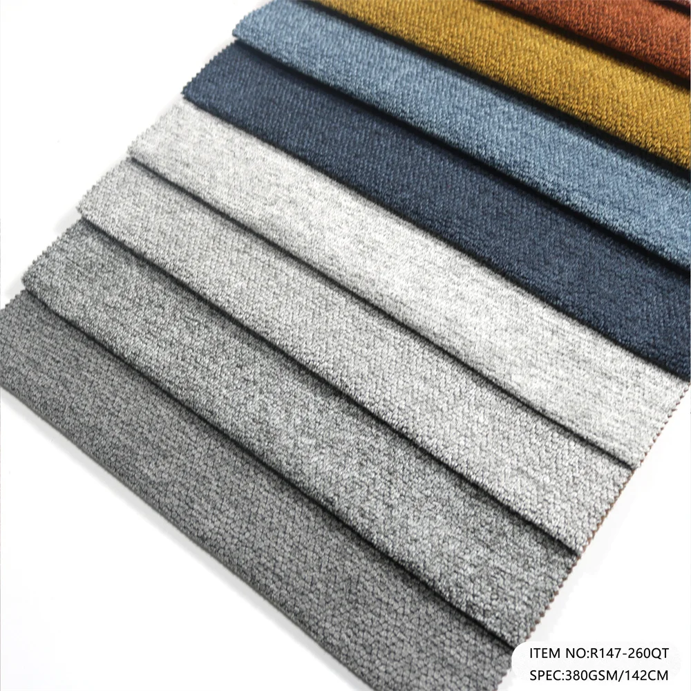 2024 New GRS and OEKO Certification Home Textile Linen Look Home Deco Furniture Cushion Covers Fabric Faux Linen Sofa Fabric