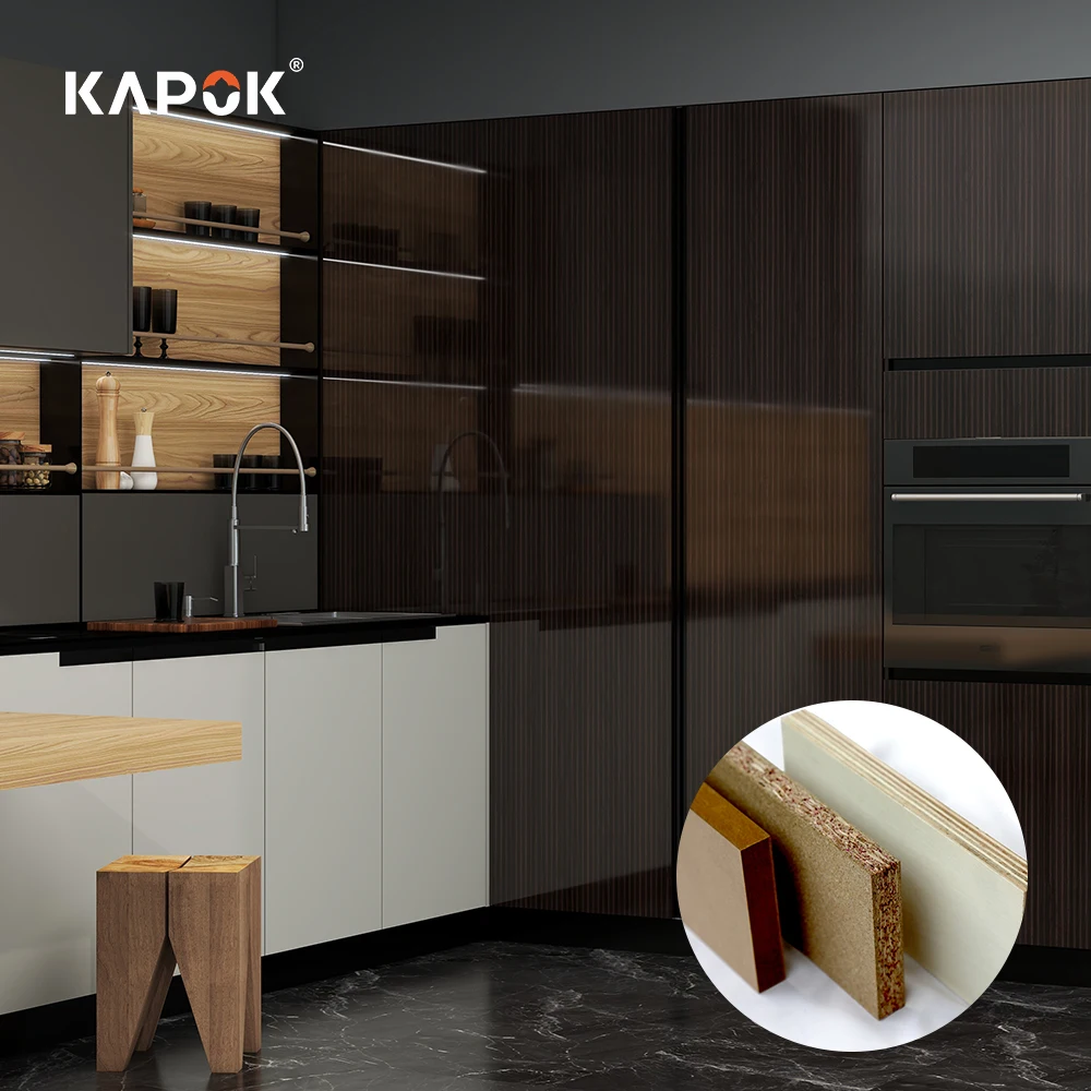 Custom Texture machine band mdf edg wall decor panel display racks