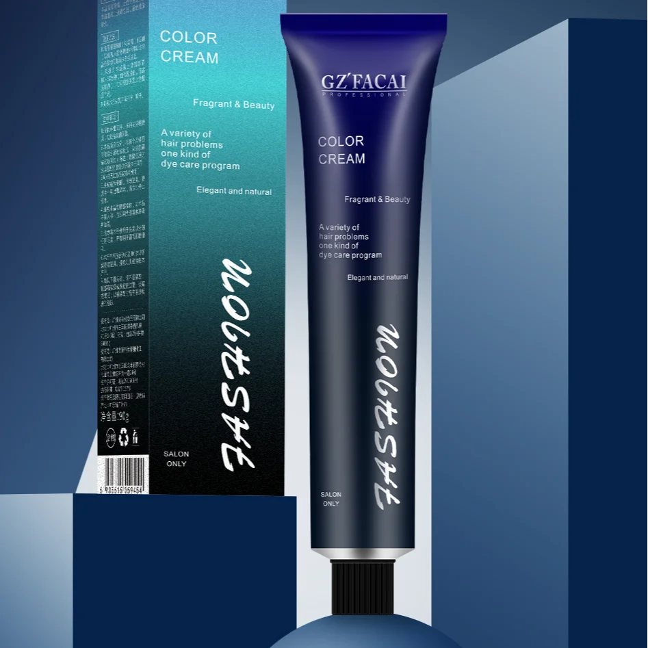 OEM ODM Wholesale Private Label Ammonia Free And Low Odor Organic Hair Color Dye Cream for Professional Salon use