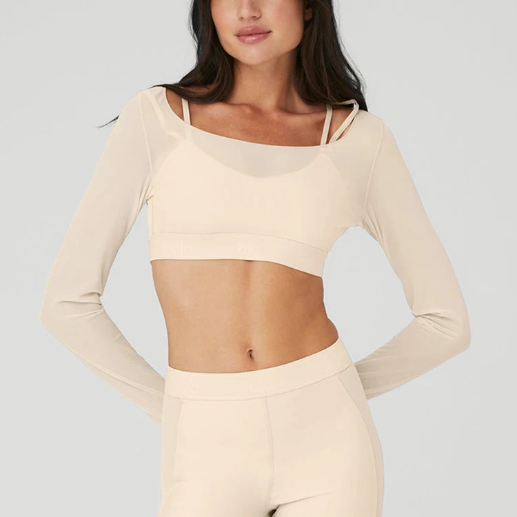 Custom New Arrival Fitness High Impact Exercise Recycle Nylon spandex Yoga Sports Bra For Women