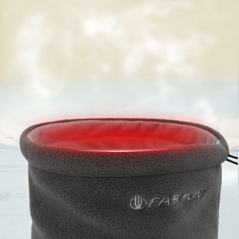 Two piece set Windproof Warm Ski Mask Adjustable Face Cover Thermal Fleece Hood Winter Hat Neck Scarf Cycling Mask Balaclava