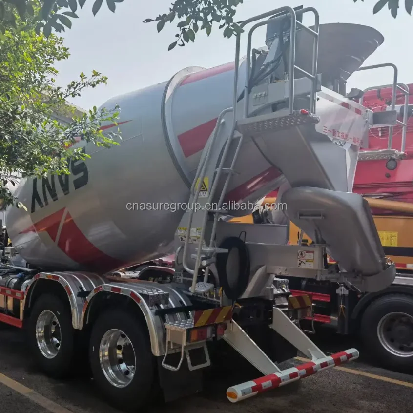 Hino Engine Concrete Cement Mixing Machine Hydraulic Used SANY 12 Cubic Meters 12cbm Concrete Mixer Truck