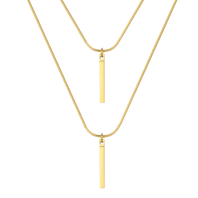 18K Gold Plated Stainless Steel Jewelry Snake Chain FaceMask Necklace Glasses Accessories Necklace P213218