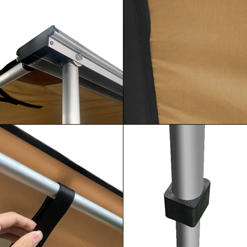 outdoor car awning rain proof  shelter vehicle oxfords tent LED light umbrella car side tent