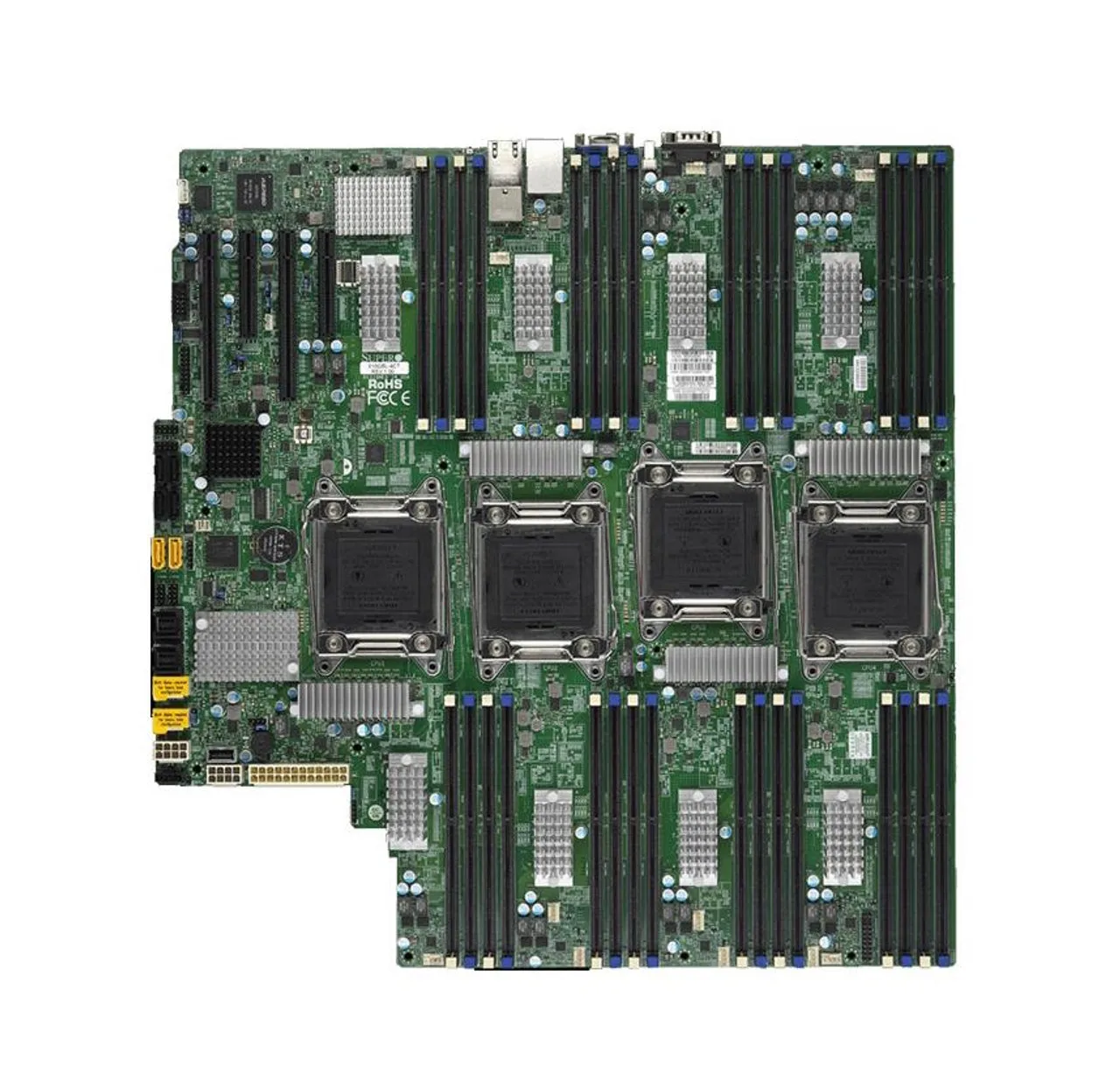 Для оригинального б/у Supermicro X10QBL C602J LGA 2011 поддерживать Ксеон E5-8800 E7-4800 Серверная материнская плата