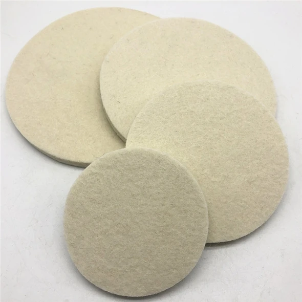 3/4/5/6/7 Inches Glass Polishing Pads Wool Felt Polish Wheel For Electric Polisher And Grinder Use