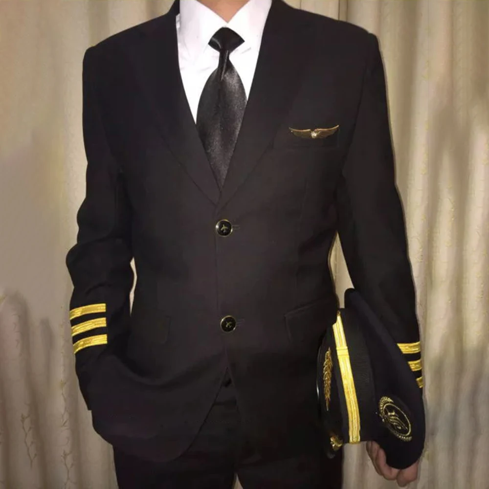 Pilot Uniform Flight Attendant Uniforms Flight Suit Men