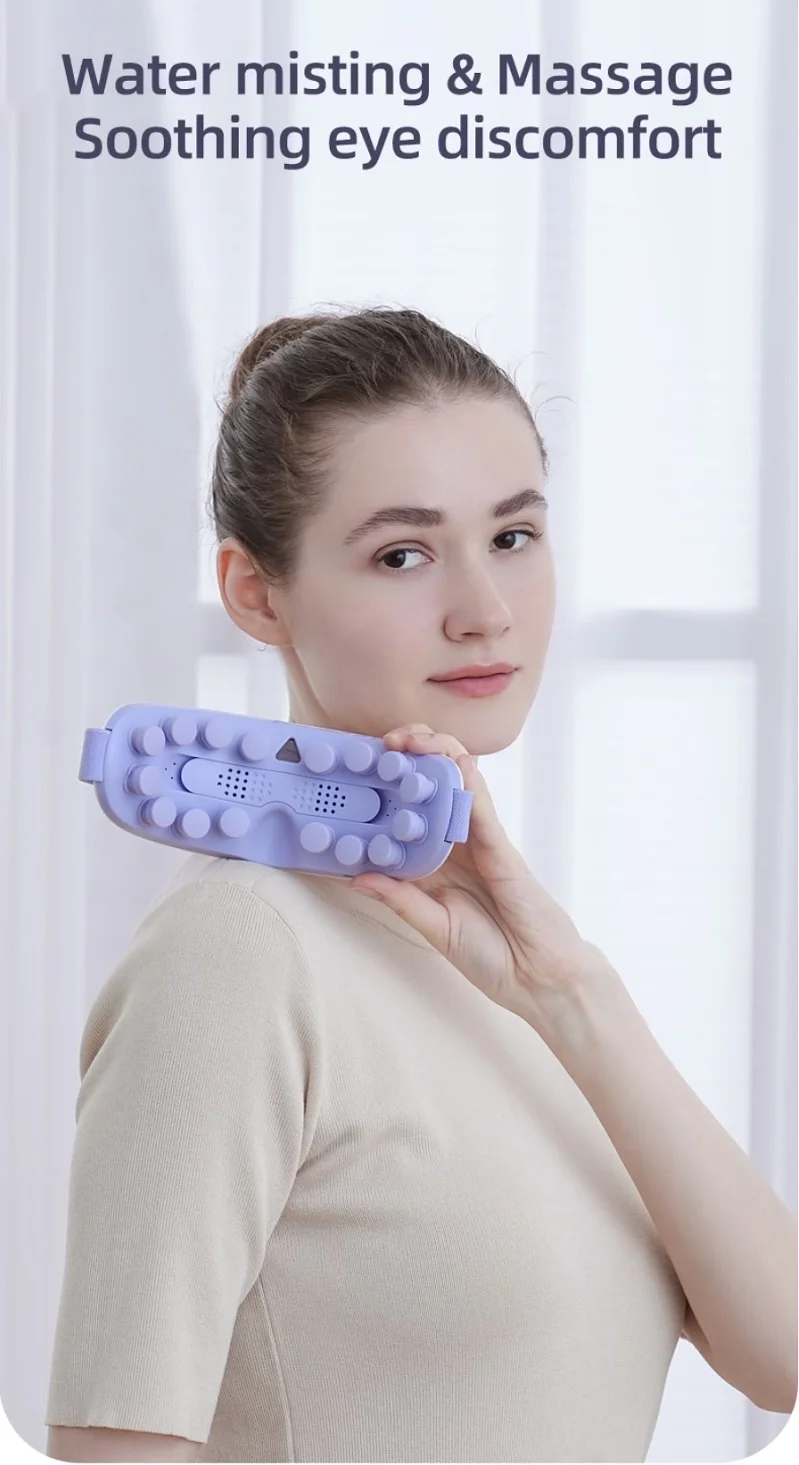 K5 Eye massager for sleeping ,Intelligent music 6d smart electric vibration equipment with heat compression