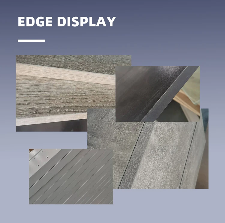 Modern Coffee Table For Living Room High Glossy UV Black Coffee Table  With LED Lights