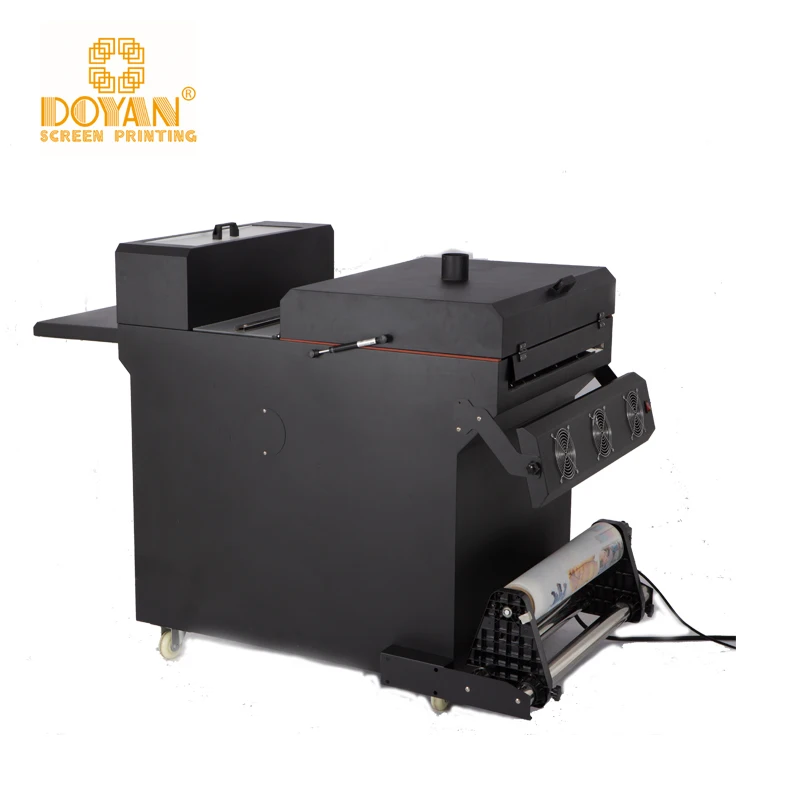 24 inch DTF printer dual i3200 roll to roll pet film DTF printing machine with 60cm DTF powder shaker