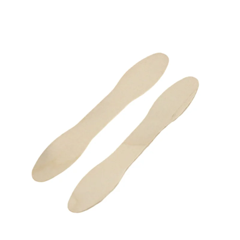 Disposable100% Birchwood Ice Cream Wooden Stick and Spoon ice Cream Tools Color Birch Wood