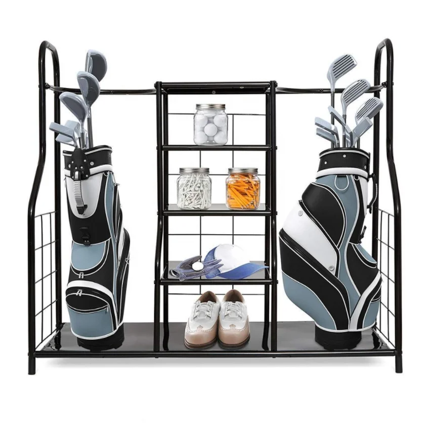 wholesale Golf bag garage organizer other golfing equipment rack golf bag display stand
