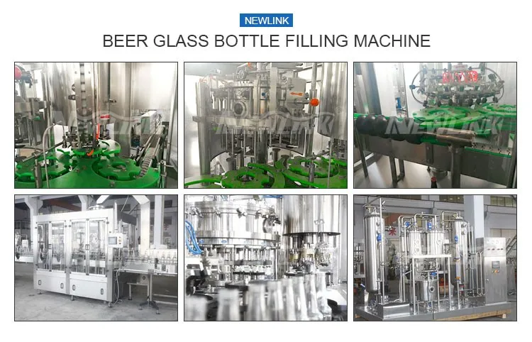 350ml Glass Bottle Beer / Lager Filling Packing Machine