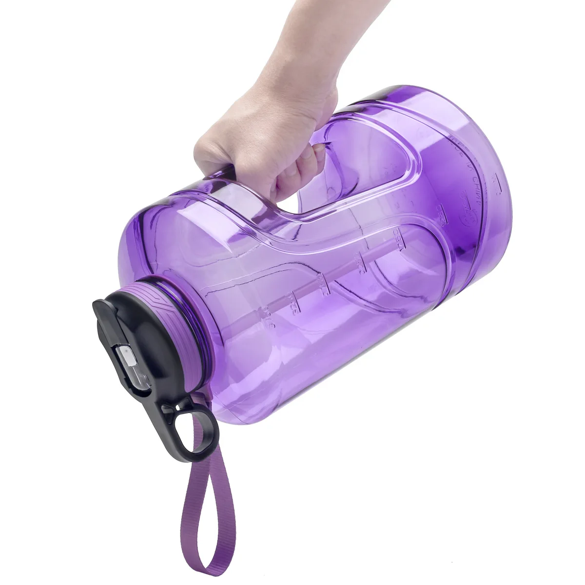 2.5L бутылки для воды для занятий спортом на открытом воздухе в тренажерном зале пластиковая чашка полгаллона кувшин с соломой и мотивационные