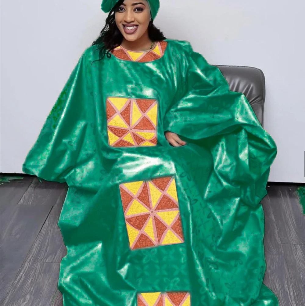 2022 hot sales Free Style African Dress For Woman Embroidery Design Ladys Clothes Plus Size Dresses For Women 4xl 5xl