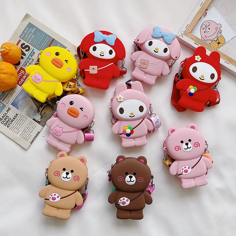 New Popping Silicone Stress Reliever Pop handbag Push Bubble Pop Sensory Fidget Totes Shoulder sling mini bag for kids