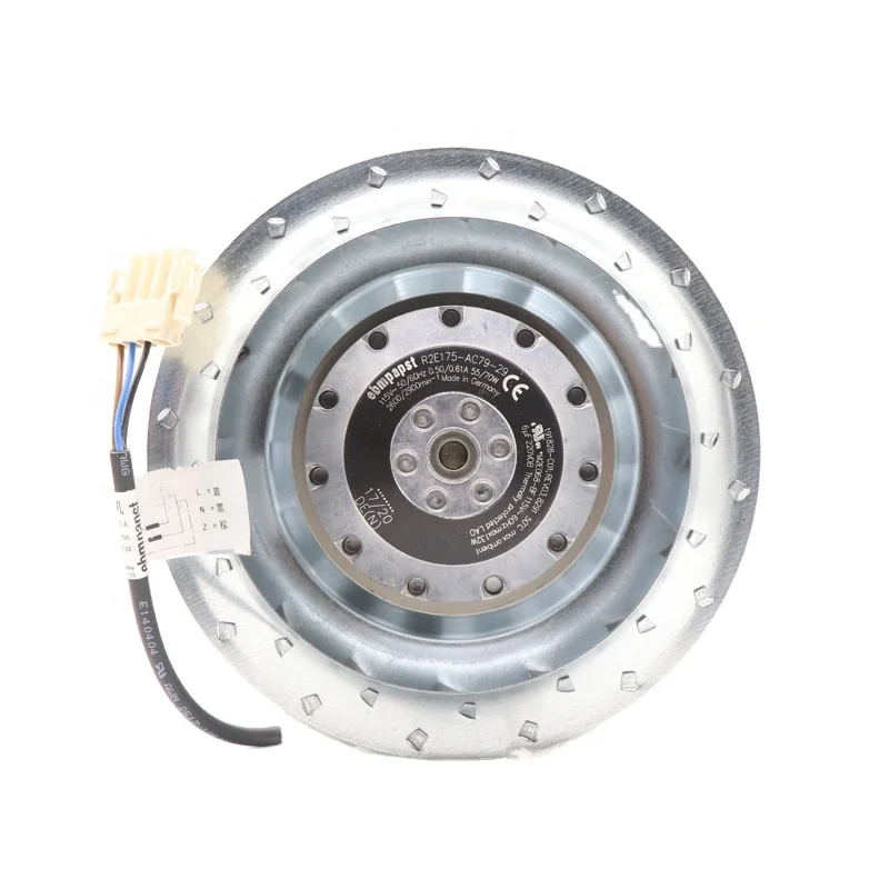 Ebmpapst  R2E175-AC79-29 M2E068-BF 175mm 115V AC 55/70W 0.5A 2600RPM IP44 AB Inverter Centrifugal Cooling Fan