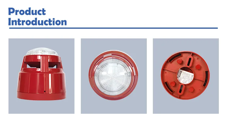 LPCB Certified Wired Conventional Fire Alarm Sounder Strobe