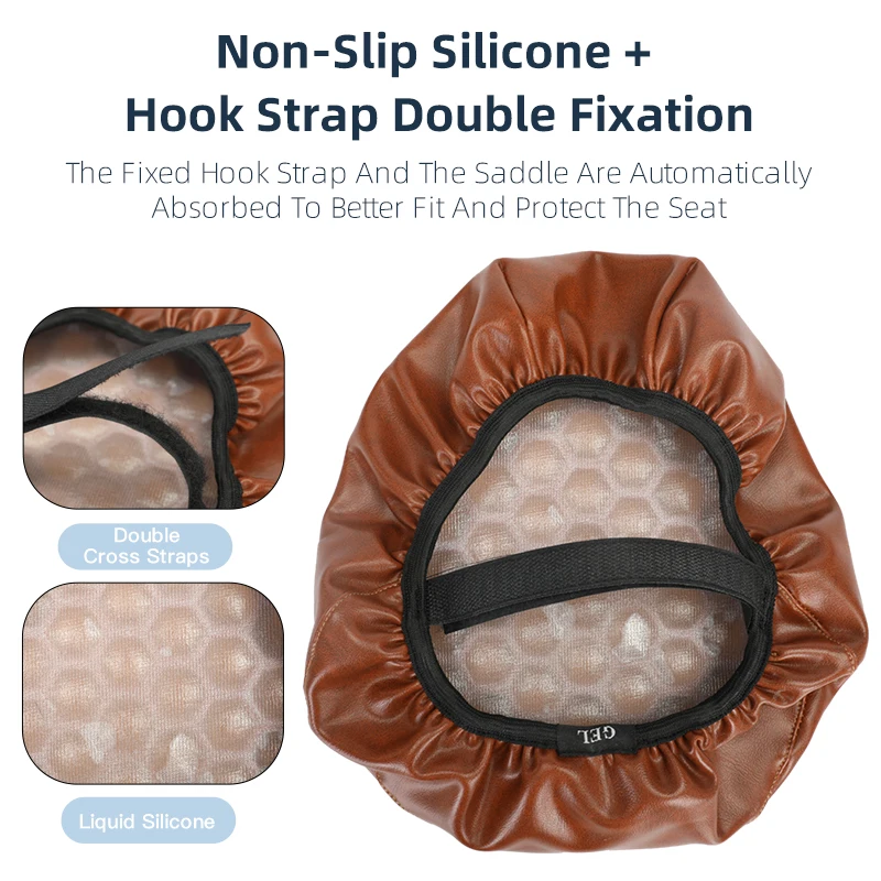 WEST BIKING E-bike Saddle Cover Comfortable Waterproof Breathable Cycling Saddle 3D Silicone Soft Cycle Seat Cover