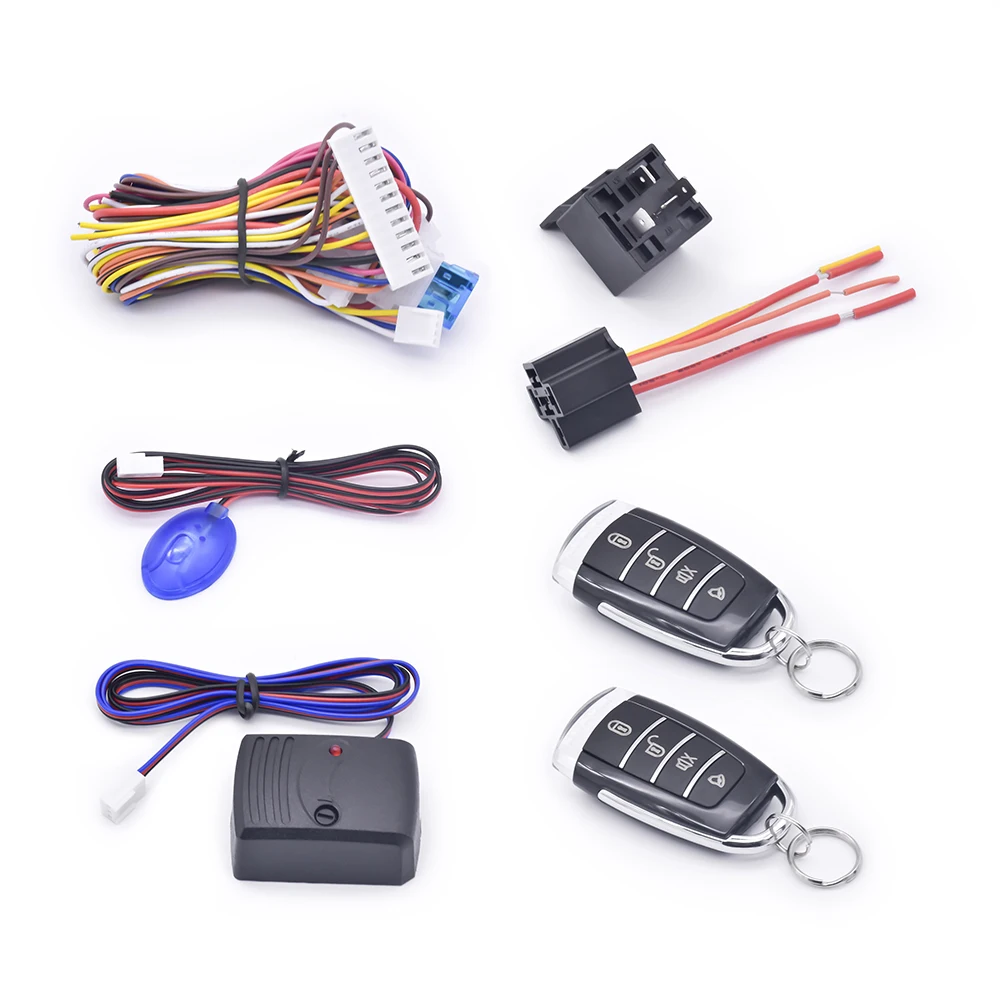 Famous in Africa One Way Car Alarm with Remote Engine Starter and One-button Push START/STOP Car Alarm System