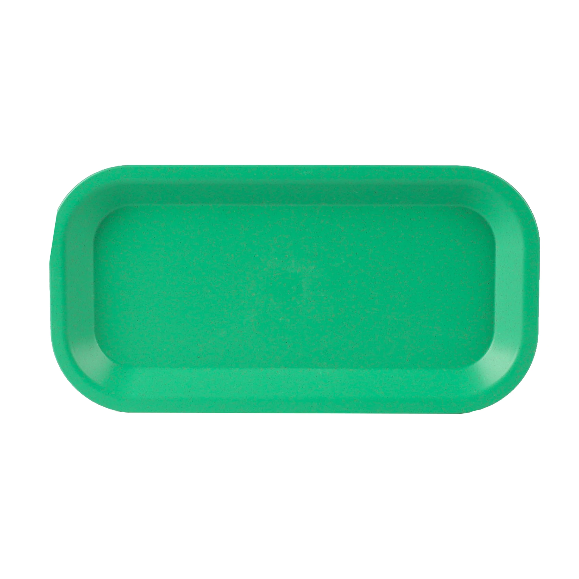 UKETA hot selling rectangle recycled plastic PLA Eco-friendly smoking accessories custom tray BIO biodegradable  rolling tray