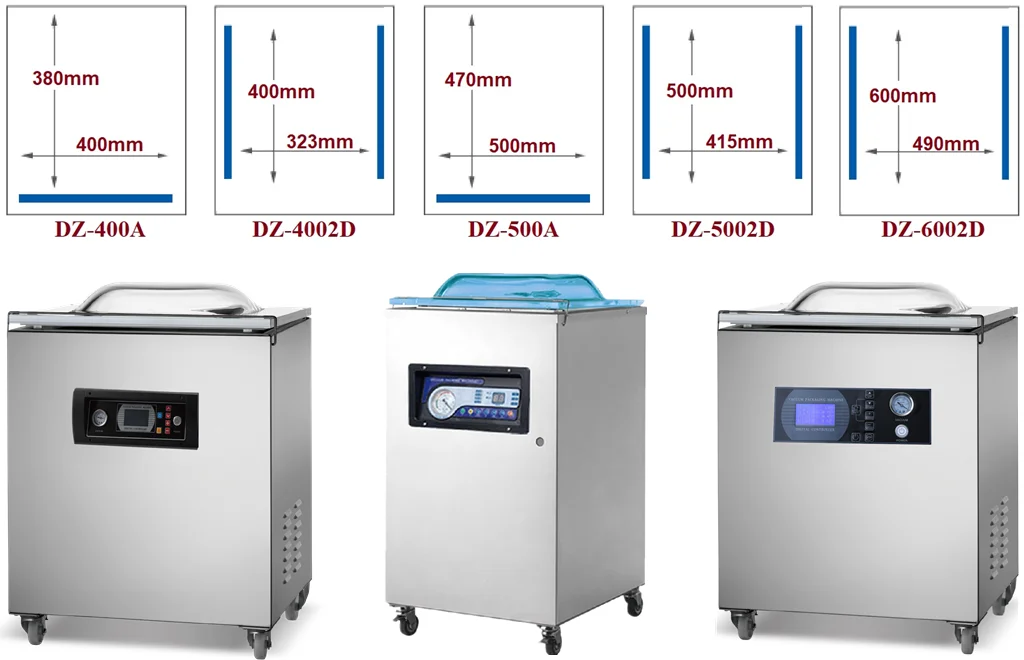 OEM DZ 5002SB вакуумная упаковочная машина из нержавеющей стали стандарт