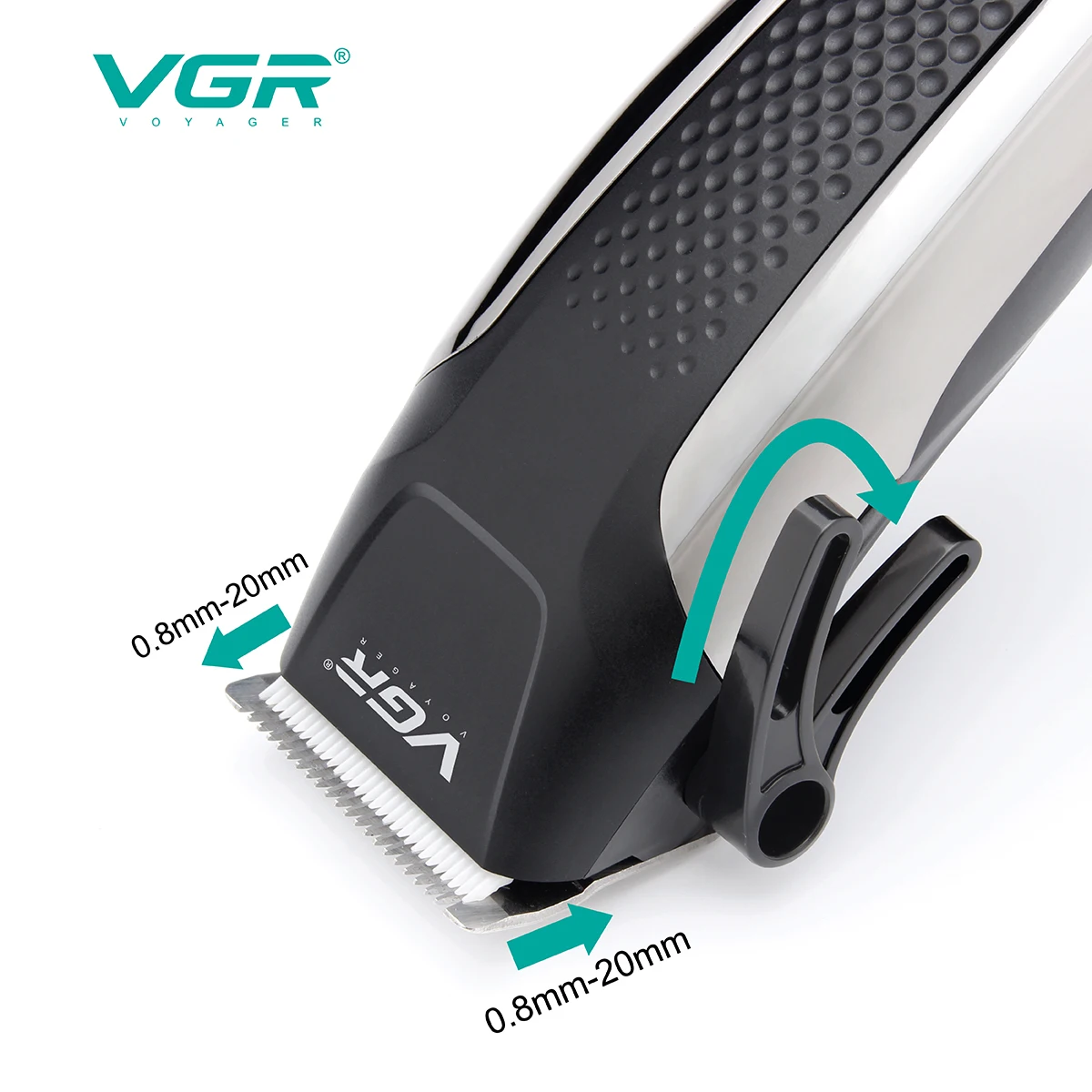 VGR V-120 AC Motor Hair Cutting Machine Adjustable Powerful Hair Trimmer  Professional Electric Hair Clipper for Men
