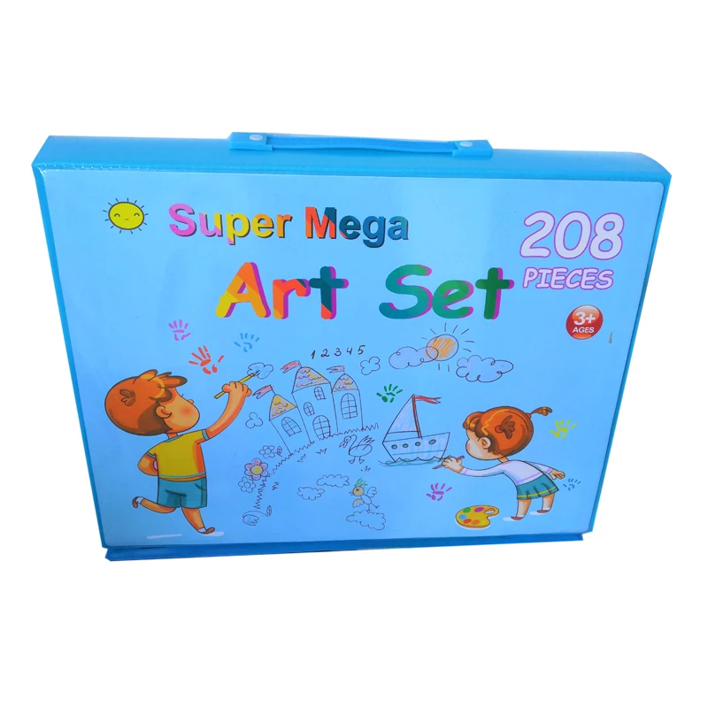 208pcs stationery suits drawing kids mini artist coloring art kit set de arte 42 208 180 86 68 piezas stationery sets