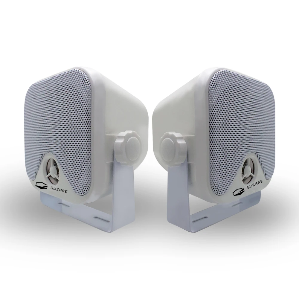 100W 4 inch Waterproof Boat Marine Box Outdoor Speakers Surface Mounted For ATV UTV Golf Cart Tractor Powersports Truck Jeep