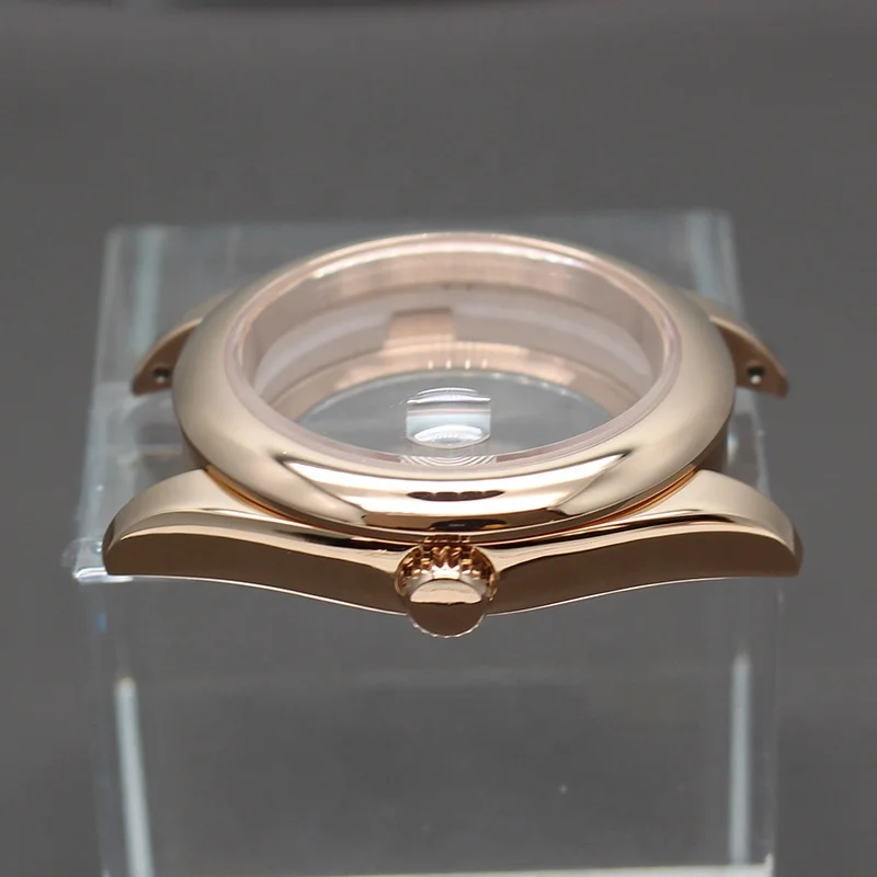 Dive Watch Rose Gold Stainless Steel 36mm/40mm Watch Case Fit NH34 NH35 NH36 NH38 Miyota 8215 Movement
