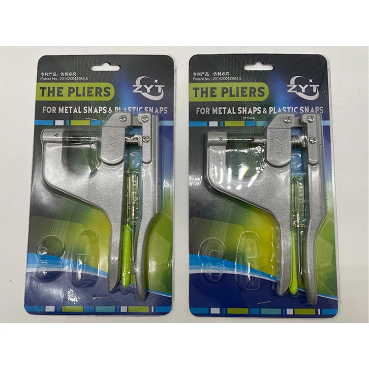 New Type Metal Plastic Buckle Hand Pressure Snap Button Plier Set Button And Pliers Snap Button Plier