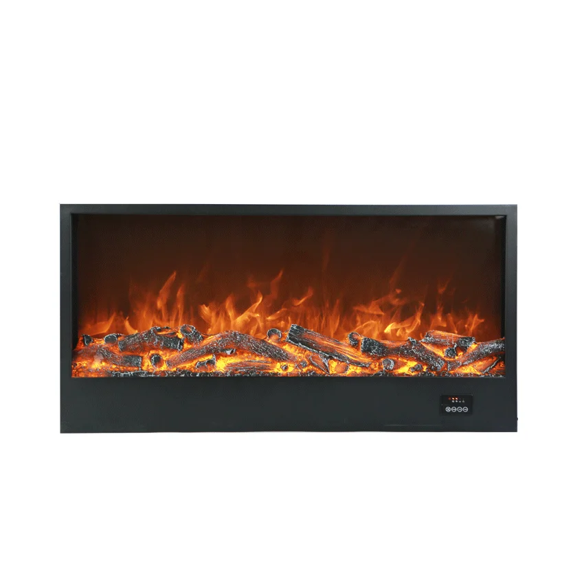 100CM Log Fuel Effect Electric Fireplace No Heat Thermo Electric Fire Place