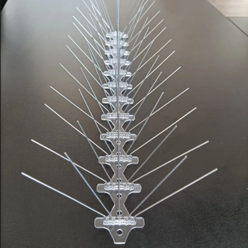 5 Pins Bird Repellent control Steel Anti Pigeon Spike Deterrents Anti-Climb Security Wall Bird Spikes