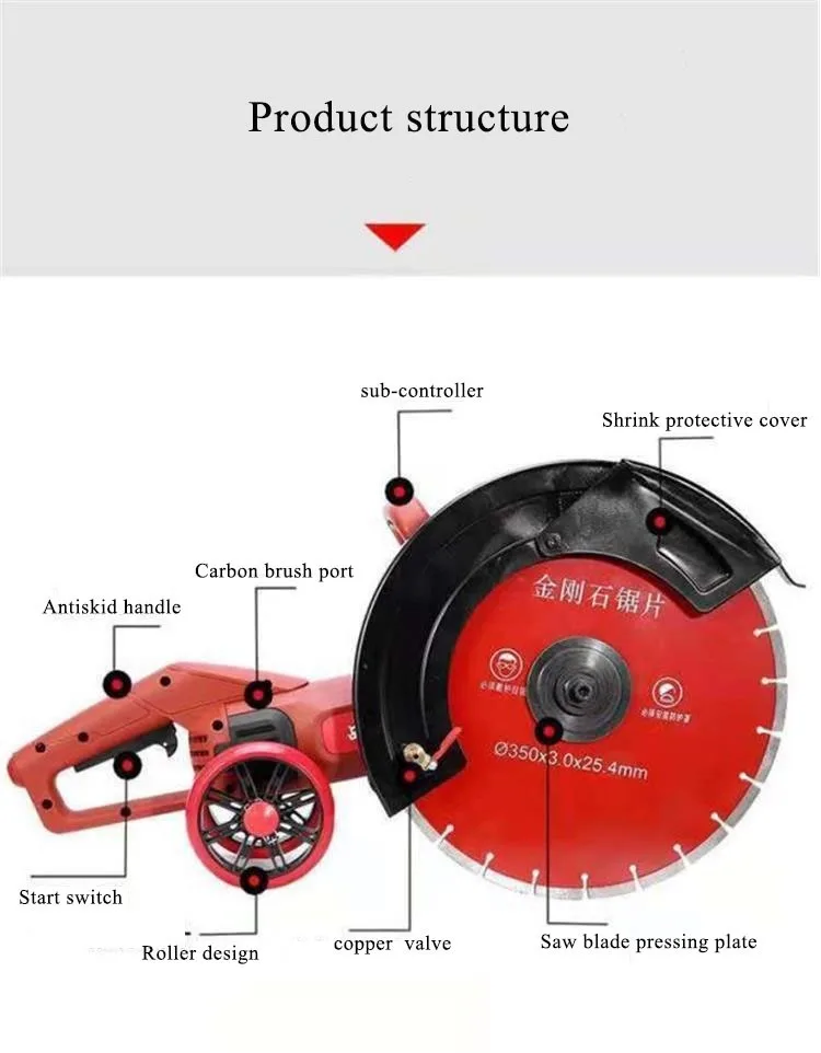 CANMAX Manufacturer Small Portable Electric Stone Circular Wall Chaser Grooving Metal Cutting Concrete Saw Machine Machinery
