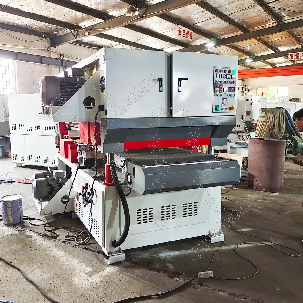 Manufacturer of Double Side Wood Sanding Machine For 39 inches  Width
