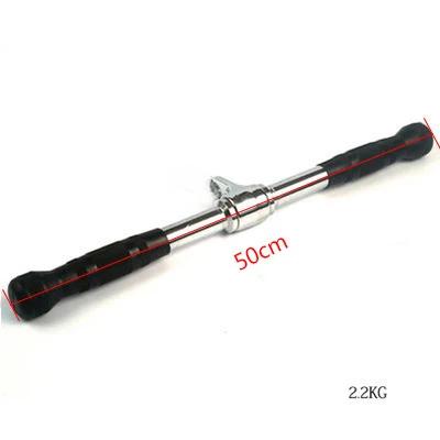 Fitness Equipment Attachment Accessories Part Revolving Hanger Multi Exercise Bar With Rubber Grip