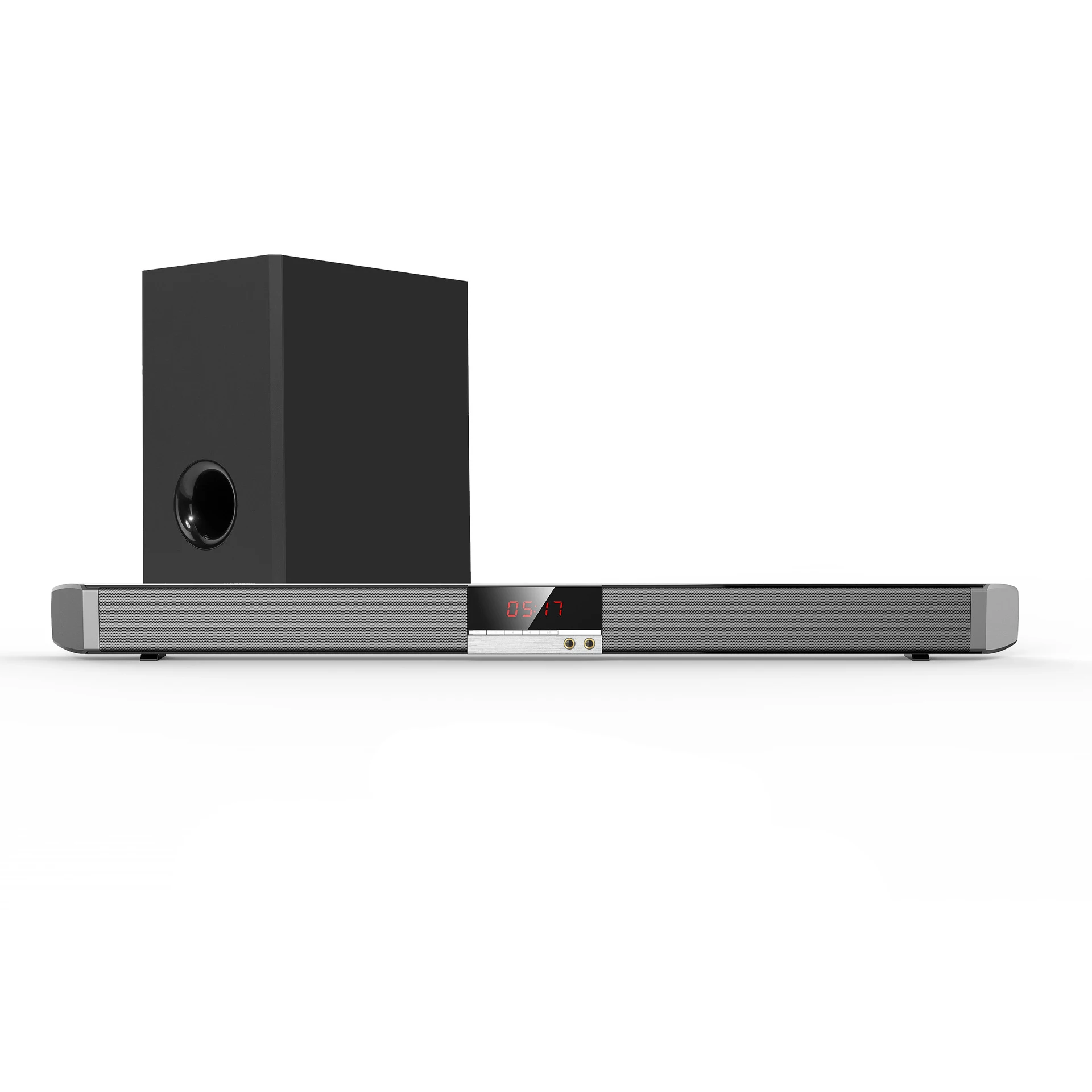 2.1CH Sound Bars for TV with Subwoofer, 34.5-INCH 120W Ultra Slim Surround Soundbar Speakers System with COAX USB AUX Input