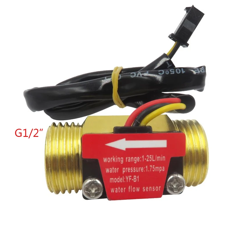 1/2 Water Heater Wall-hung Boiler 3/4 Copper Flowmeter Water Flow Sensor 1inch