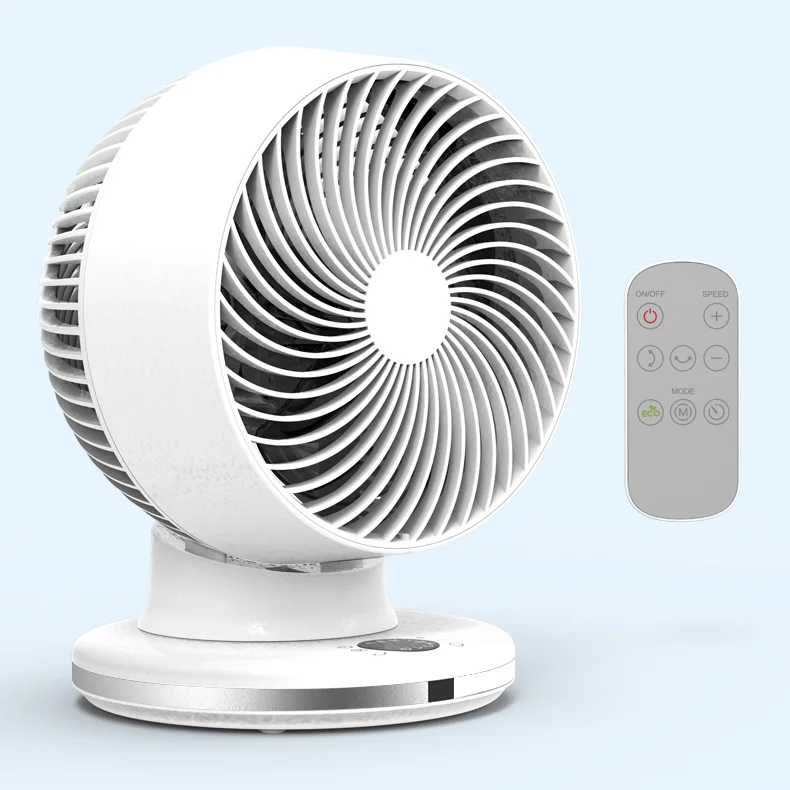 Air circulation 8 inch AC Motor remote control Portable OSC left and right auto 90 LED Display 4 wind mode Electric table fan