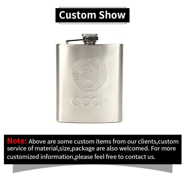 Hot Selling Stainless Steel Hip Flask 6oz Outdoor Portable Whisky Hip Flask For Corporate