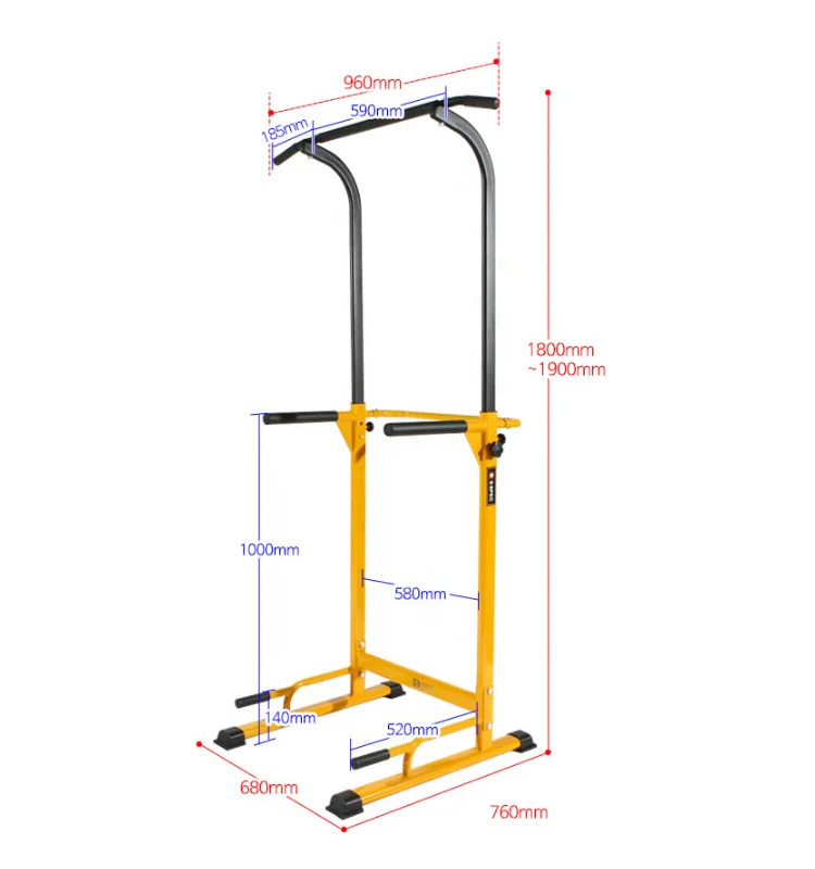 ZYFIT  Multi Gyms Parallel Dip Bars Pull Up Bar Station Power Tower home  gym fitness equipment