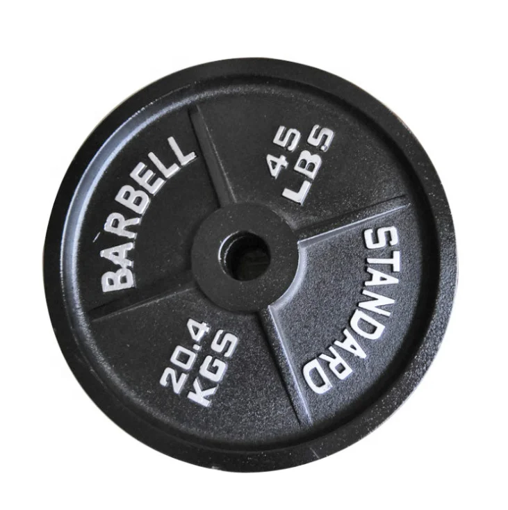 Hot Sale Custom Strength Training Supply 2.5-45lb barbell plates weight plates cast iron barbell sets free weights