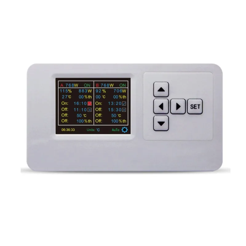 
Intelligent Grow Light Controller 0-115% Timing Dimming Setting Temperature And Humidity Sensor Connection APP Control 