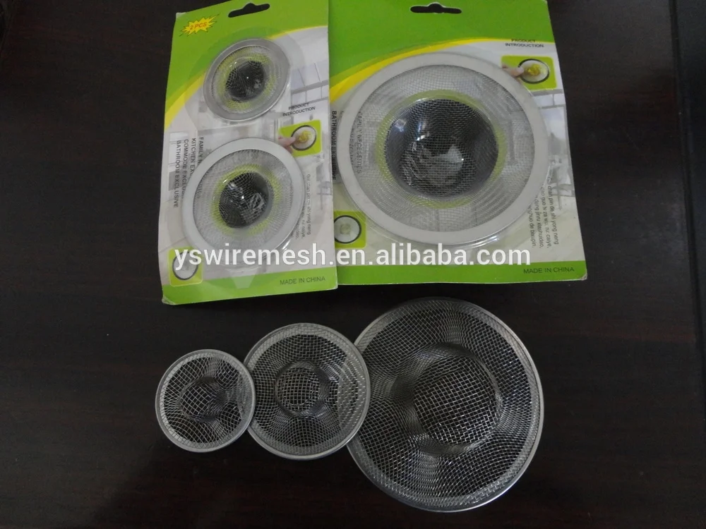 Mesh Drain Stopper Sink Drain Strainers Covers Stainless Steel Silver YS Modern Kitchen Sink Polished 3D Model Design 4.5 Inch