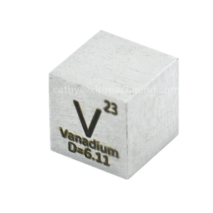 High Density Vanadium Cubes 99.95% 10mm Density Pure Vanadium V Cubes for Collections or Experiments