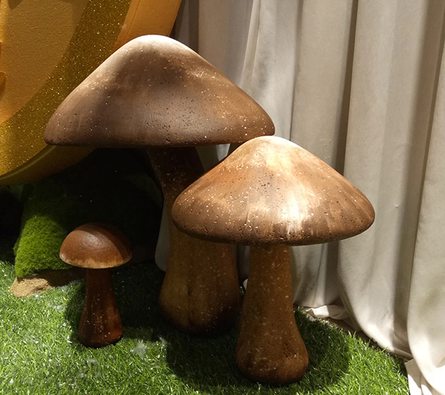 Garden decoration resin mushroom polyresin mushrooms