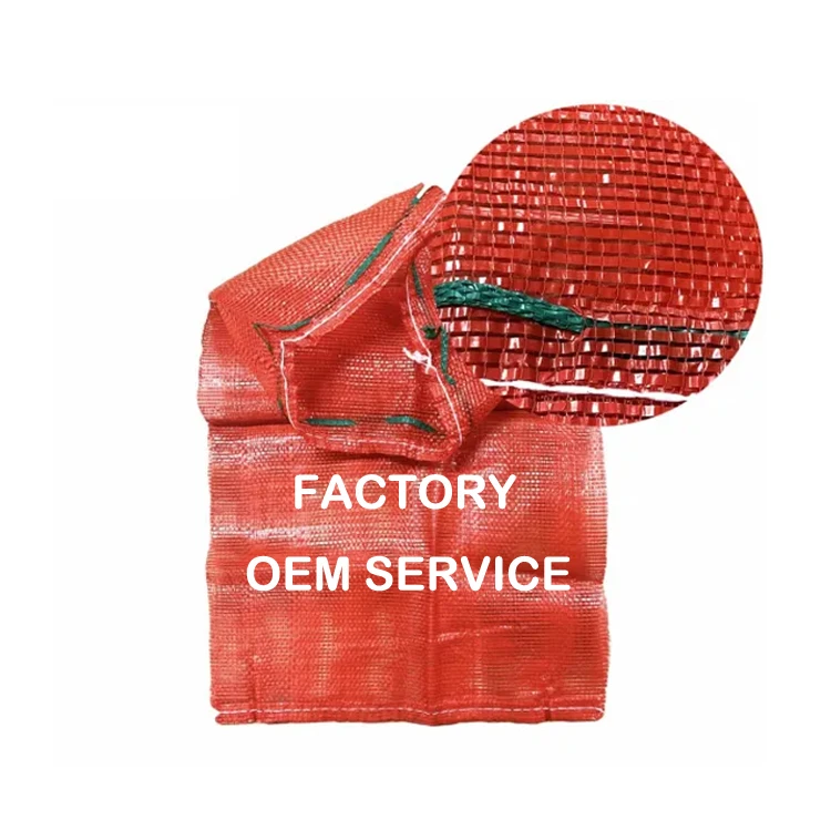 PP Durable 50kg Leno Fruit Vegetable Plastic Packaging Drawstring Bean Onion Potato PP Mesh Net Bag