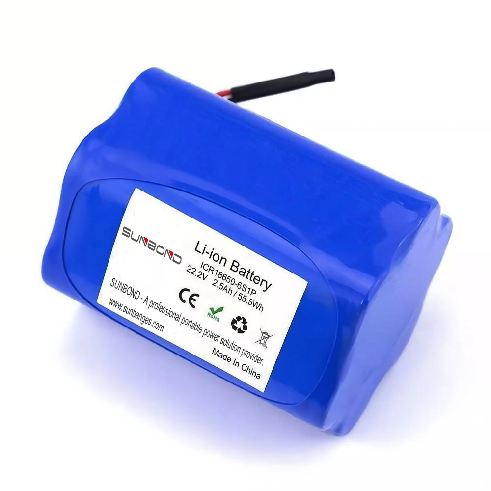 Настроить 18650 6S1P 22 2 V 25V 2.5Ah 2500mAh литий-ионный LiFePO4 аккумулятор BMS AI Интеллектуальный робот источник питания