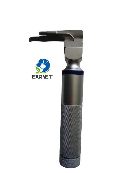 EUR PET Hot Sale Vet Ent Fiber Optic Lamp Veterinary Examination Laryngoscope With 5 Blades for Different Kinds of Animal