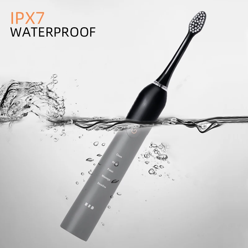 Звуковая электрическая зубная щетка магнитная левитация запатентованный двигатель высокочастотная вибрация звуковая